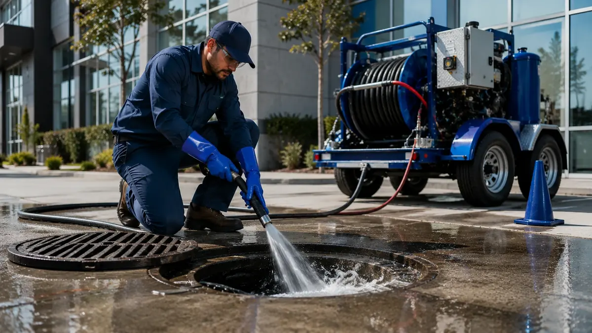 Commercial Hydro Jet Drain Cleaning in Maywood