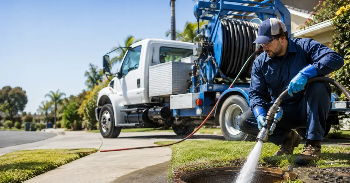 Hydro jet sewer cleaning Maywood