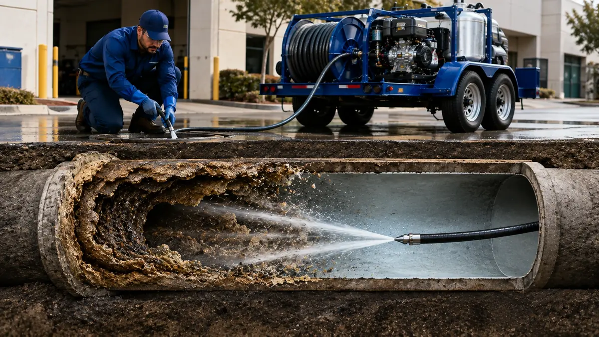 Sewer Pipe Descaling in Maywood